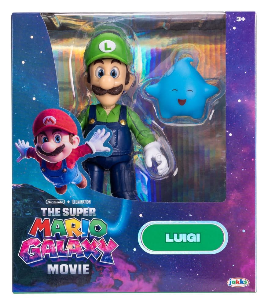 🧪 LAB | SU ORDINAZIONE The Super Mario Galaxy Movie Action Figure Luigi 13 cm