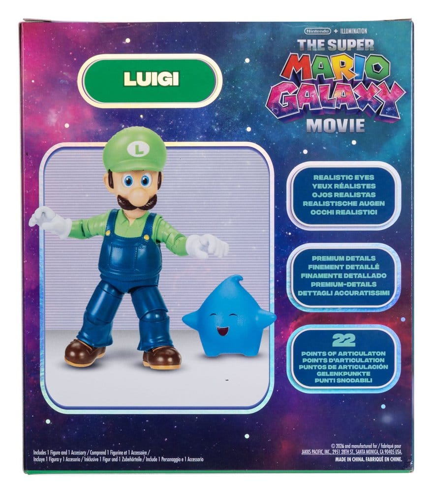 🧪 LAB | SU ORDINAZIONE The Super Mario Galaxy Movie Action Figure Luigi 13 cm
