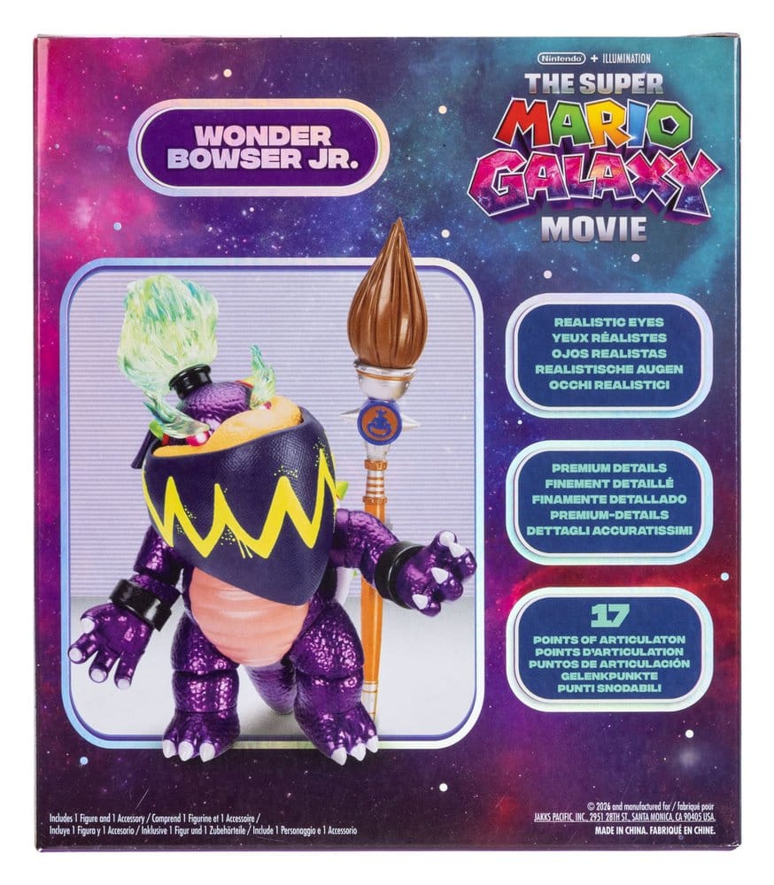 🧪 LAB | SU ORDINAZIONE The Super Mario Galaxy Movie Action Figure Wonder Bowser Jr. 13 cm