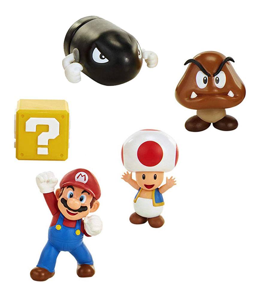 AUF BESTELLUNG HERGESTELLT World of Nintendo Minifigur 5er-Pack New Super Mario Bros. U Acorn Plains 6 cm