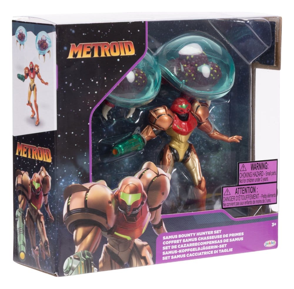 🧪 LAB | SU ORDINAZIONE World of Nintendo Metroid Mini Figure 3-Pack Samus Bounty Hunter 6 cm 