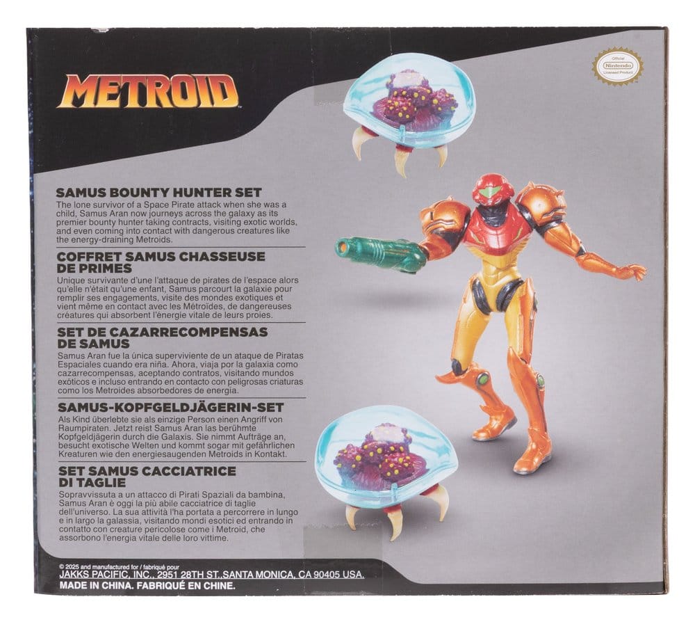 🧪 LAB | SU ORDINAZIONE World of Nintendo Metroid Mini Figure 3-Pack Samus Bounty Hunter 6 cm 