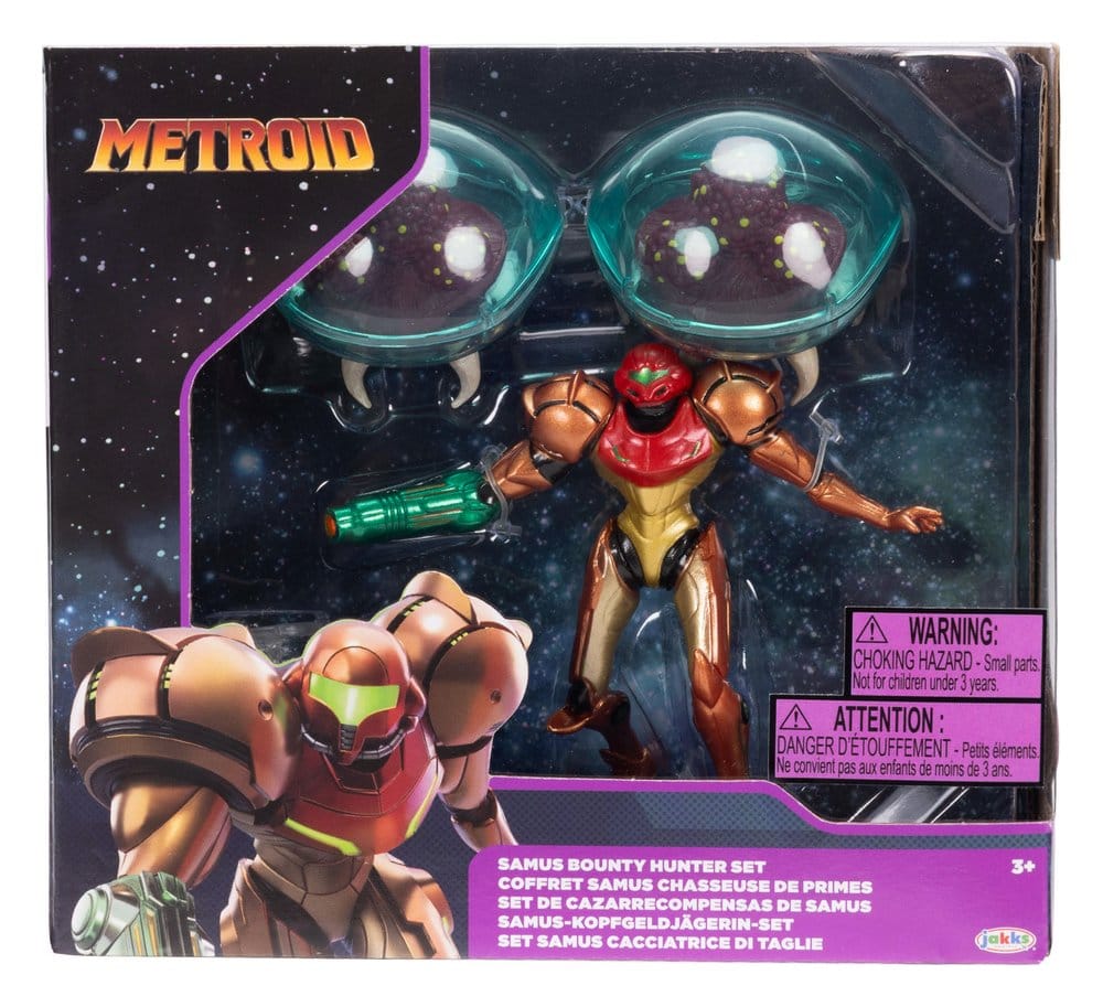 🧪 LAB | SU ORDINAZIONE World of Nintendo Metroid Mini Figure 3-Pack Samus Bounty Hunter 6 cm 