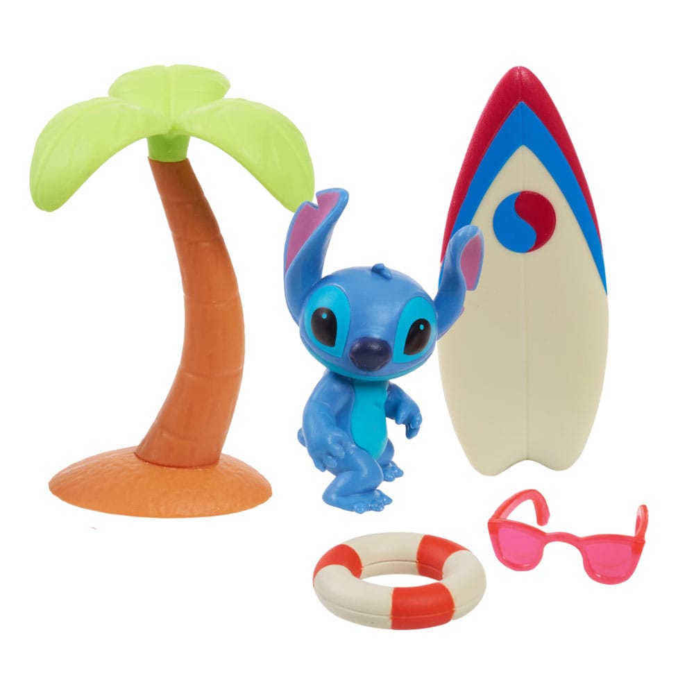 MADE TO ORDER Lilo &amp; Stitch Mini Figure Playset Hang Ten Stitch 7 cm