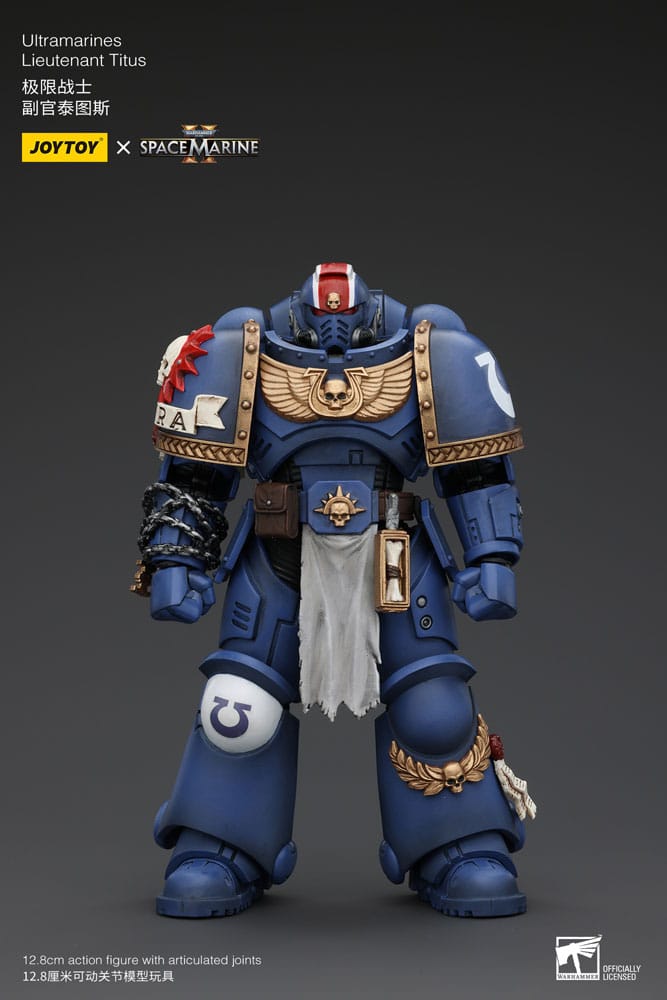 SU ORDINAZIONE Warhammer 40k Action Figure 1/18 Uitramarines Lieutenant Titus 13 cm ESAURITO