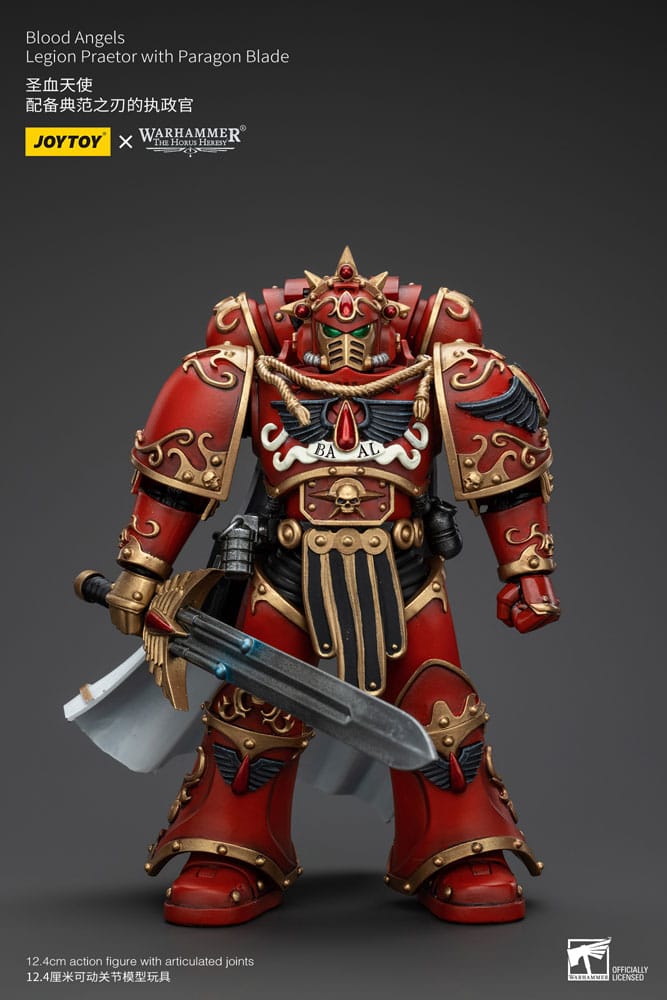 Auf Bestellung gefertigt: Warhammer The Horus Heresy Actionfigur 1/18 Blood Angels Legion Praetor mit Paragonklinge, 13 cm *SONDERPREIS*