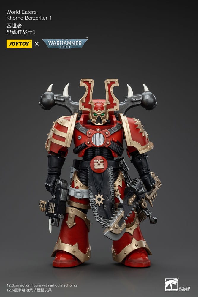 SU ORDINAZIONE Warhammer 40k Action Figure 1/18 World Eaters Khorne Berzerker 1 13 cm *PREZZO SPECIALE*