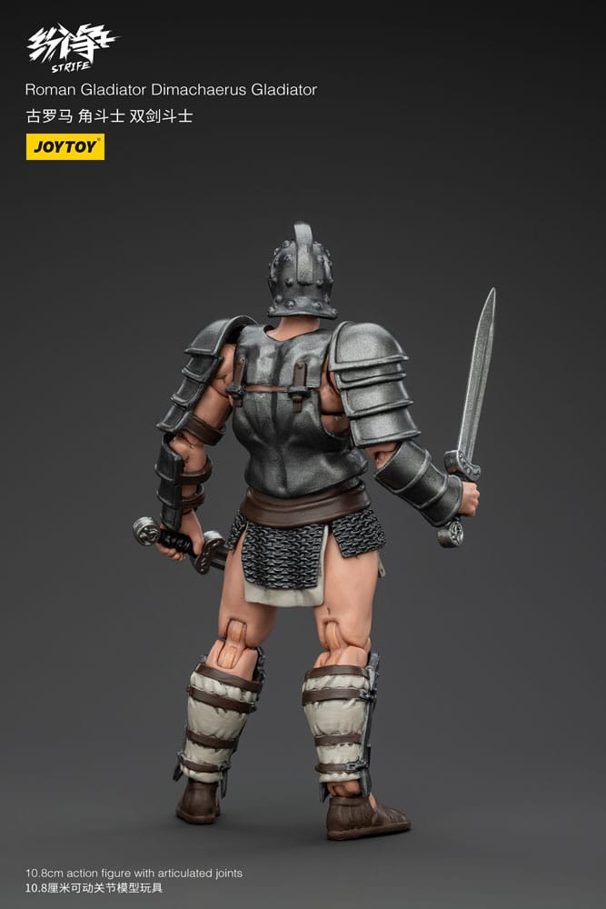 🧪 LAB | SU ORDINAZIONE Strife Action Figure 1/18 Roman Gladiator Dimachaerus Gladiator 11 cm