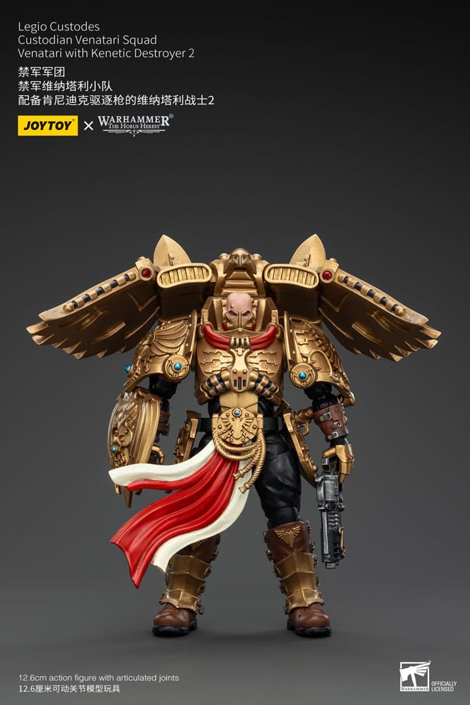SU ORDINAZIONE Warhammer The Horus Heresy Action Figure 1/18 Legio Custodes Custodian Venatari Squad Venatari with Kenetic Destroyer 2 13 cm