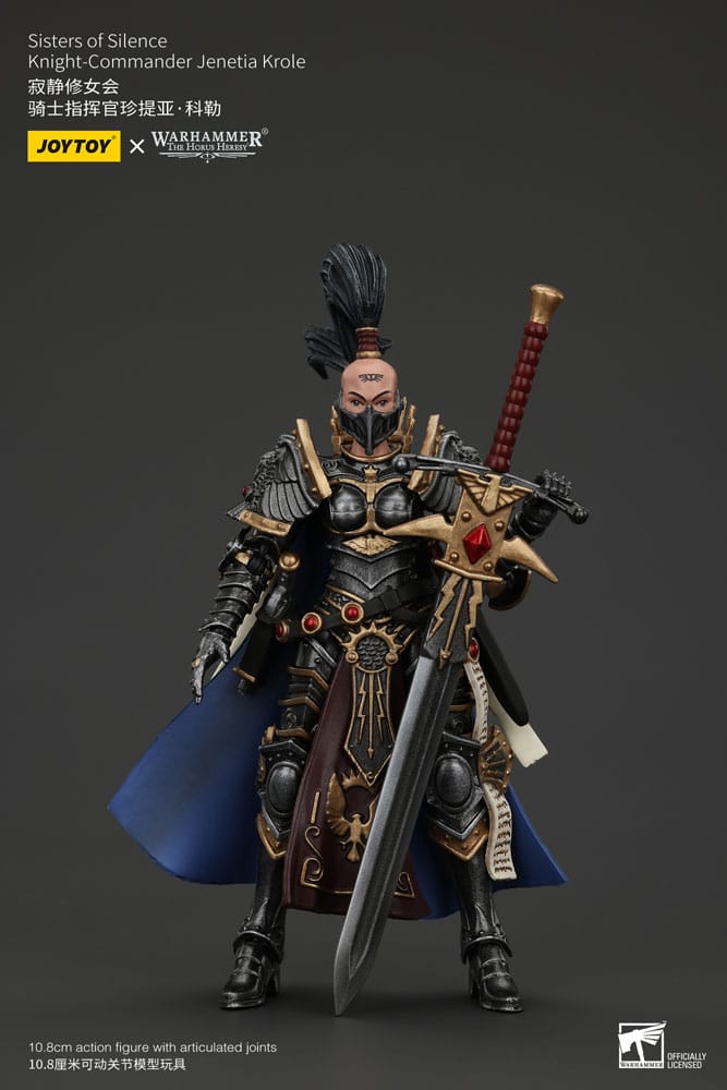 SU ORDINAZIONE Warhammer The Horus Heresy Actionfigur Sisters of SilenceKnight-Commander Jenetia Krole 19 cm