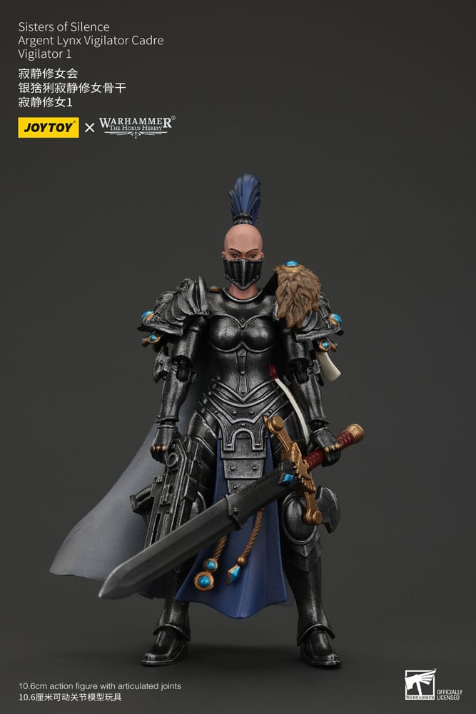 SU ORDINAZIONE Warhammer The Horus Heresy Actionfigur Sisters of Silence Argent Lynx Vigilator Cadre Vigilator 1 19 cm