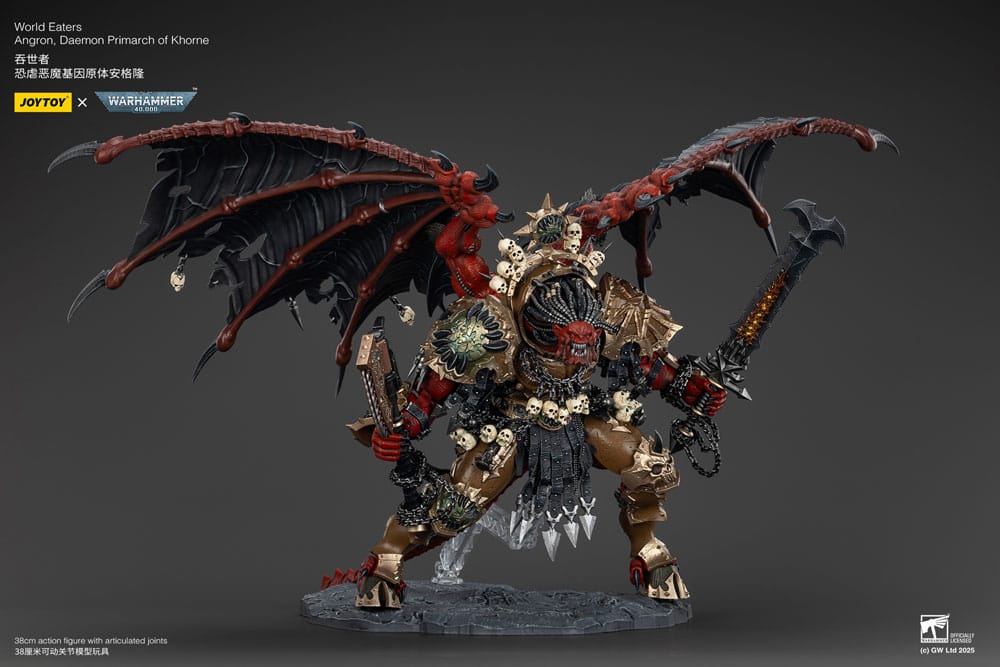 SU ORDINAZIONE Warhammer 40k Actionfigur World Eaters Angron Daemon Primarch of Khorne 48 cm