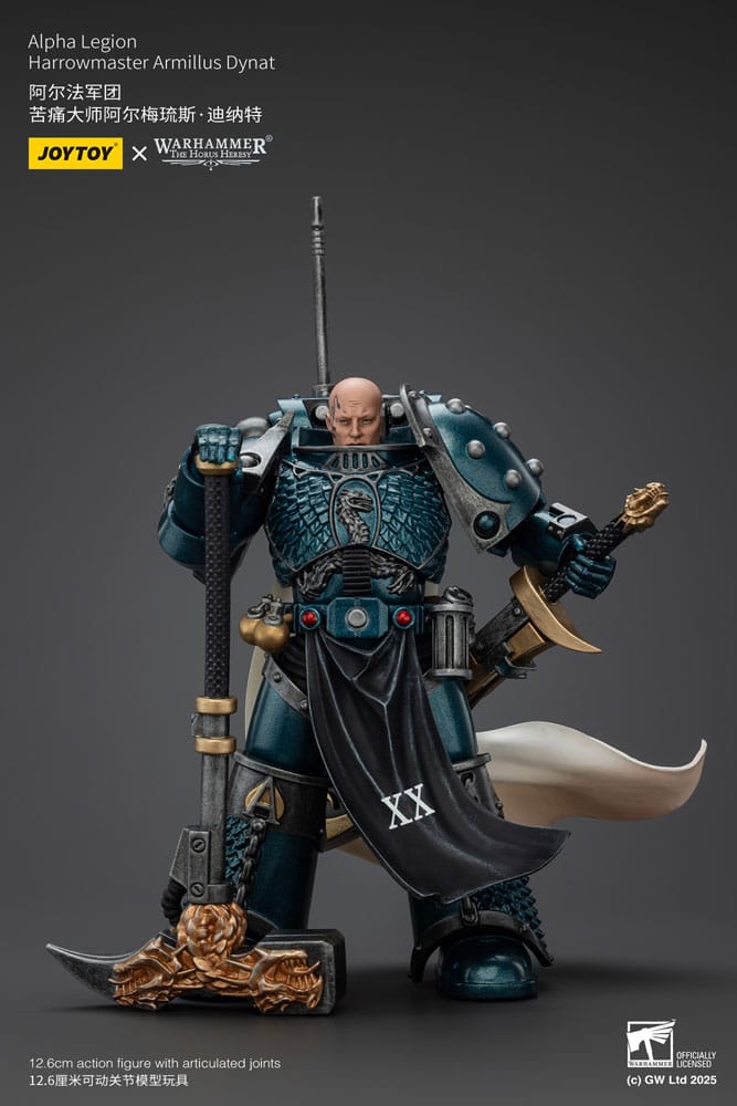 SU ORDINAZIONE Warhammer The Horus Heresy Action Figure Alpha Legion Harrowmaster Armillus Dynat 20 cm