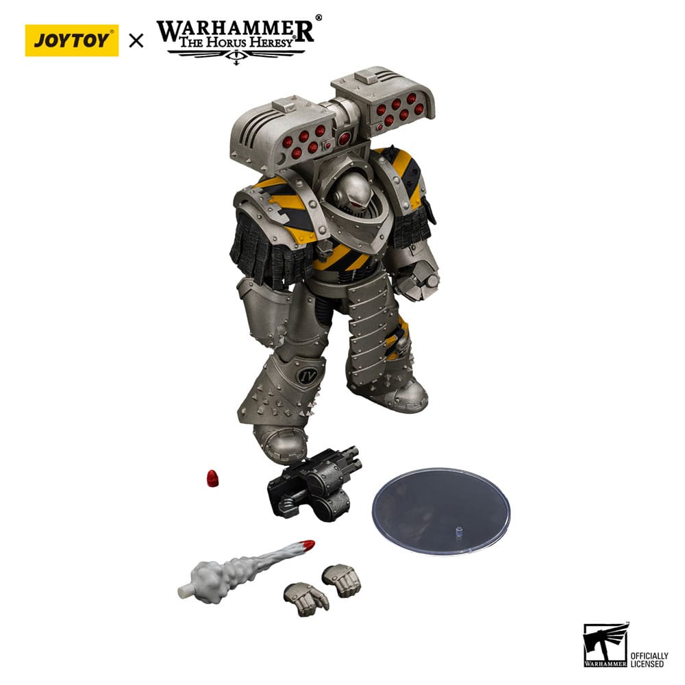 🧪 LAB | SU ORDINAZIONE Warhammer The Horus Heresy Action Figure 1/18 lron Warriors Tyrant Siege Terminator with Rocket launcher 14 cm