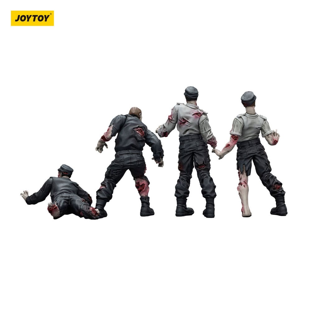 🧪 LAB | SU ORDINAZIONE Zombie Dark Source Action Figures 4-Pack Security Guards 8 cm