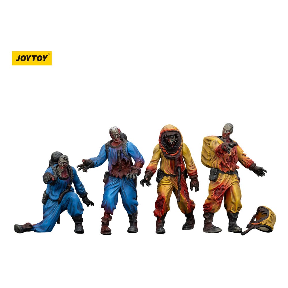 🧪 LAB | SU ORDINAZIONE Zombie Dark Source Action Figures 4-Pack Biochemical Lab Team 8 cm