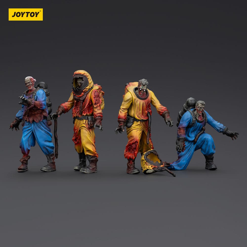 🧪 LAB | SU ORDINAZIONE Zombie Dark Source Action Figures 4-Pack Biochemical Lab Team 8 cm
