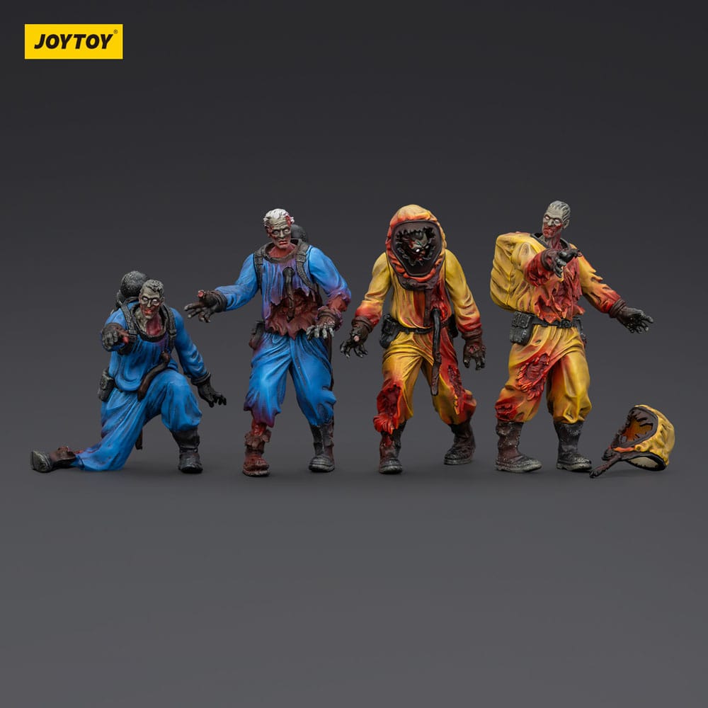 🧪 LAB | SU ORDINAZIONE Zombie Dark Source Action Figures 4-Pack Biochemical Lab Team 8 cm