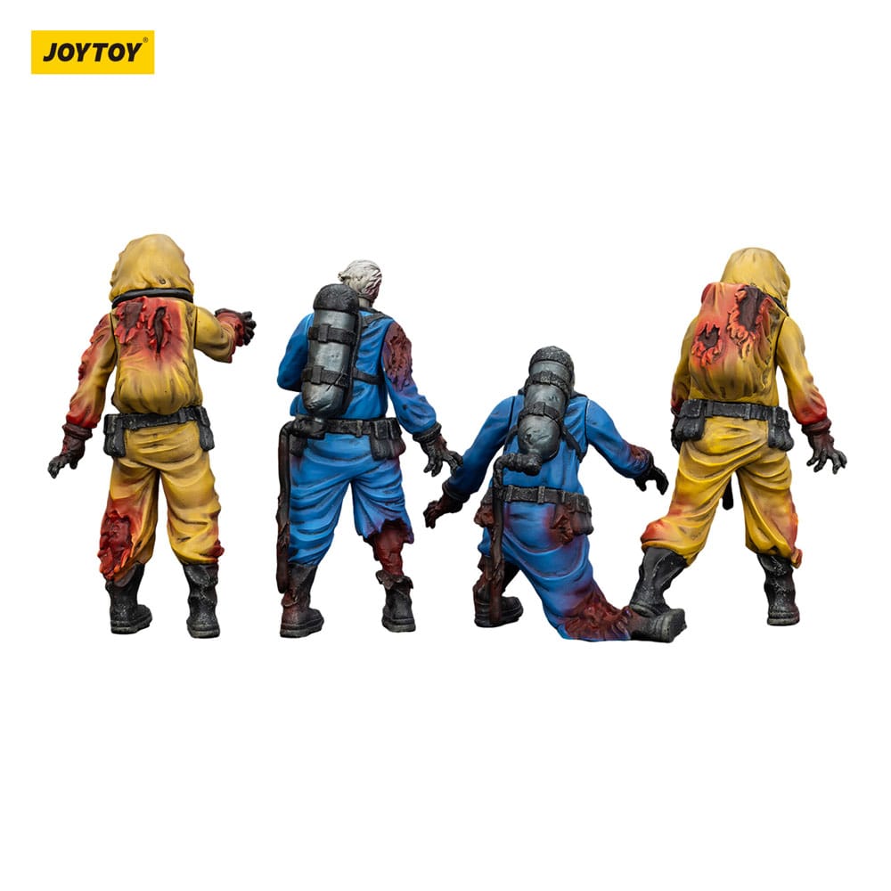 🧪 LAB | SU ORDINAZIONE Zombie Dark Source Action Figures 4-Pack Biochemical Lab Team 8 cm