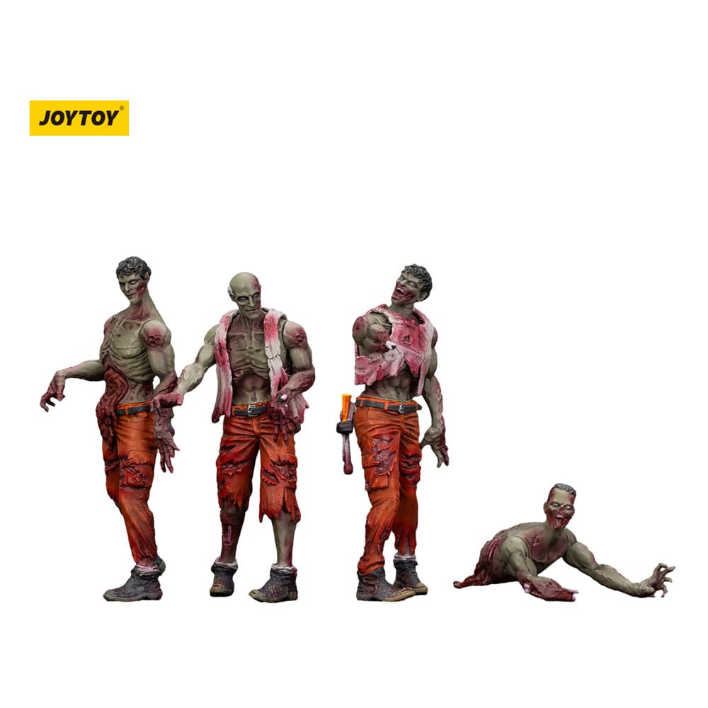 🧪 LAB | SU ORDINAZIONE Zombie Dark Source Action Figures 4-Pack Mechanic Team 8 cm