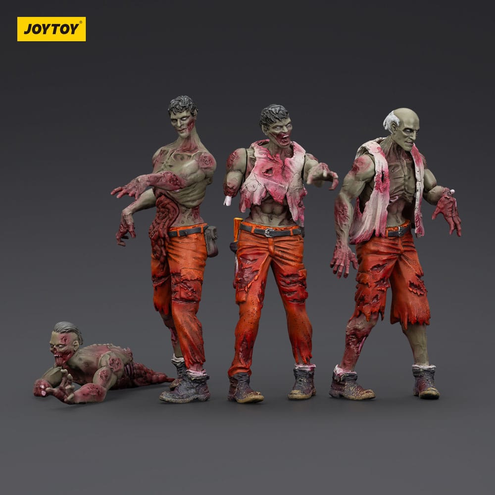 🧪 LAB | SU ORDINAZIONE Zombie Dark Source Action Figures 4-Pack Mechanic Team 8 cm