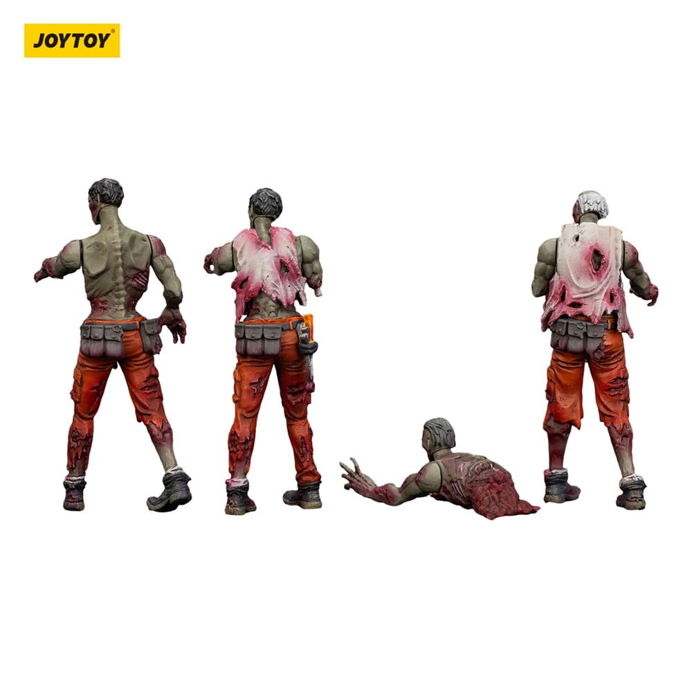 🧪 LAB | SU ORDINAZIONE Zombie Dark Source Action Figures 4-Pack Mechanic Team 8 cm