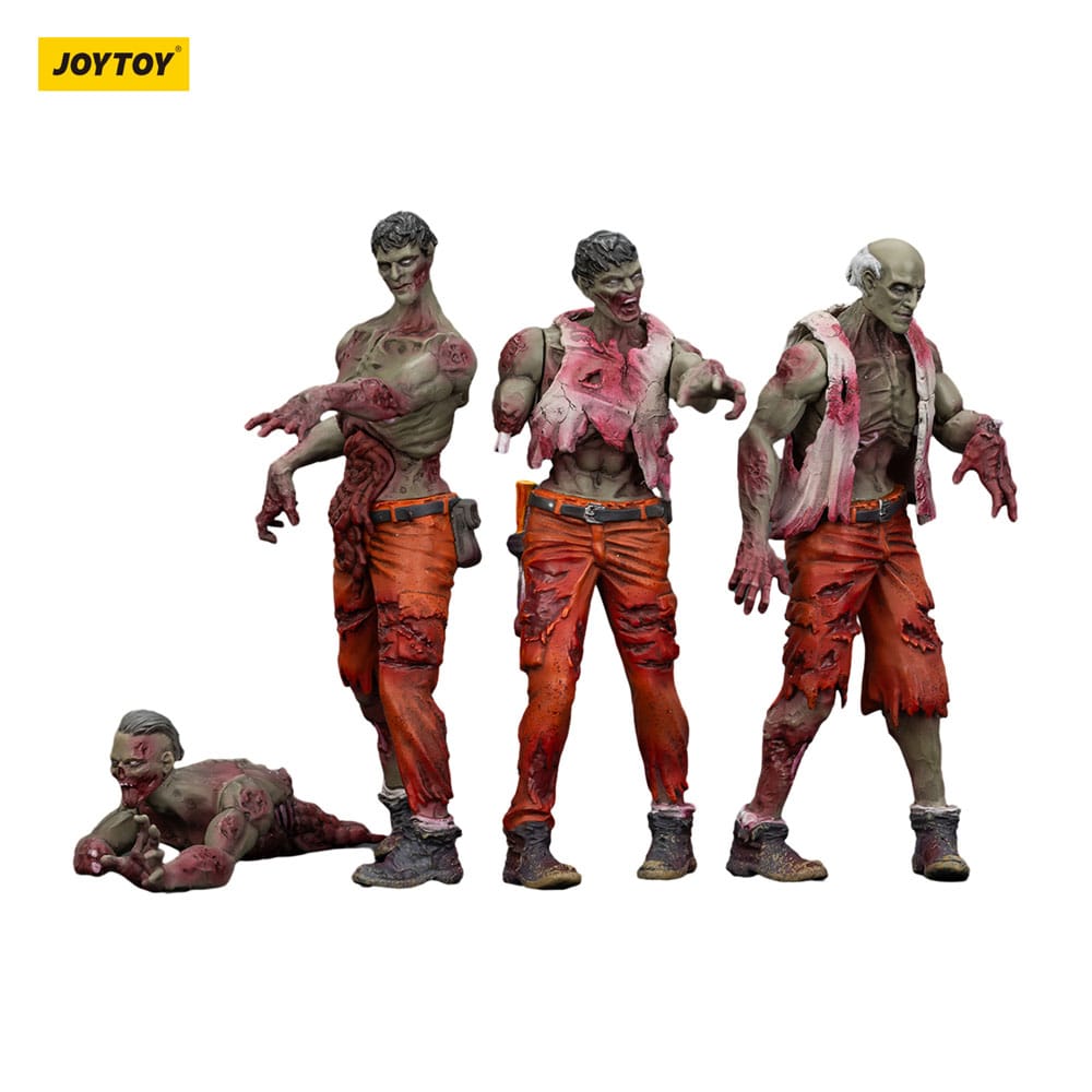 🧪 LAB | SU ORDINAZIONE Zombie Dark Source Action Figures 4-Pack Mechanic Team 8 cm