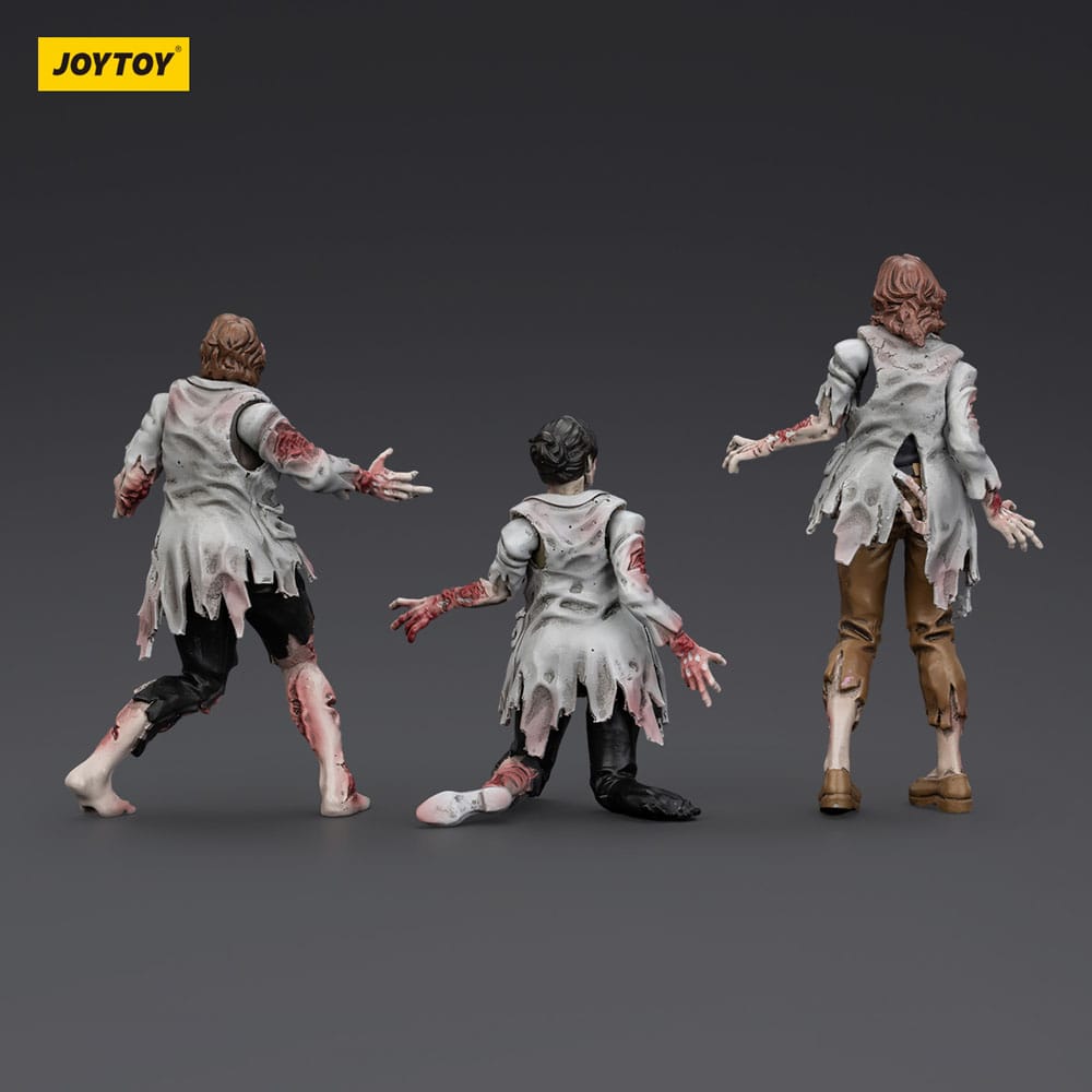 🧪 LAB | SU ORDINAZIONE Zombie Dark Source Action Figures 3-Pack Scientists (Female) 8 cm