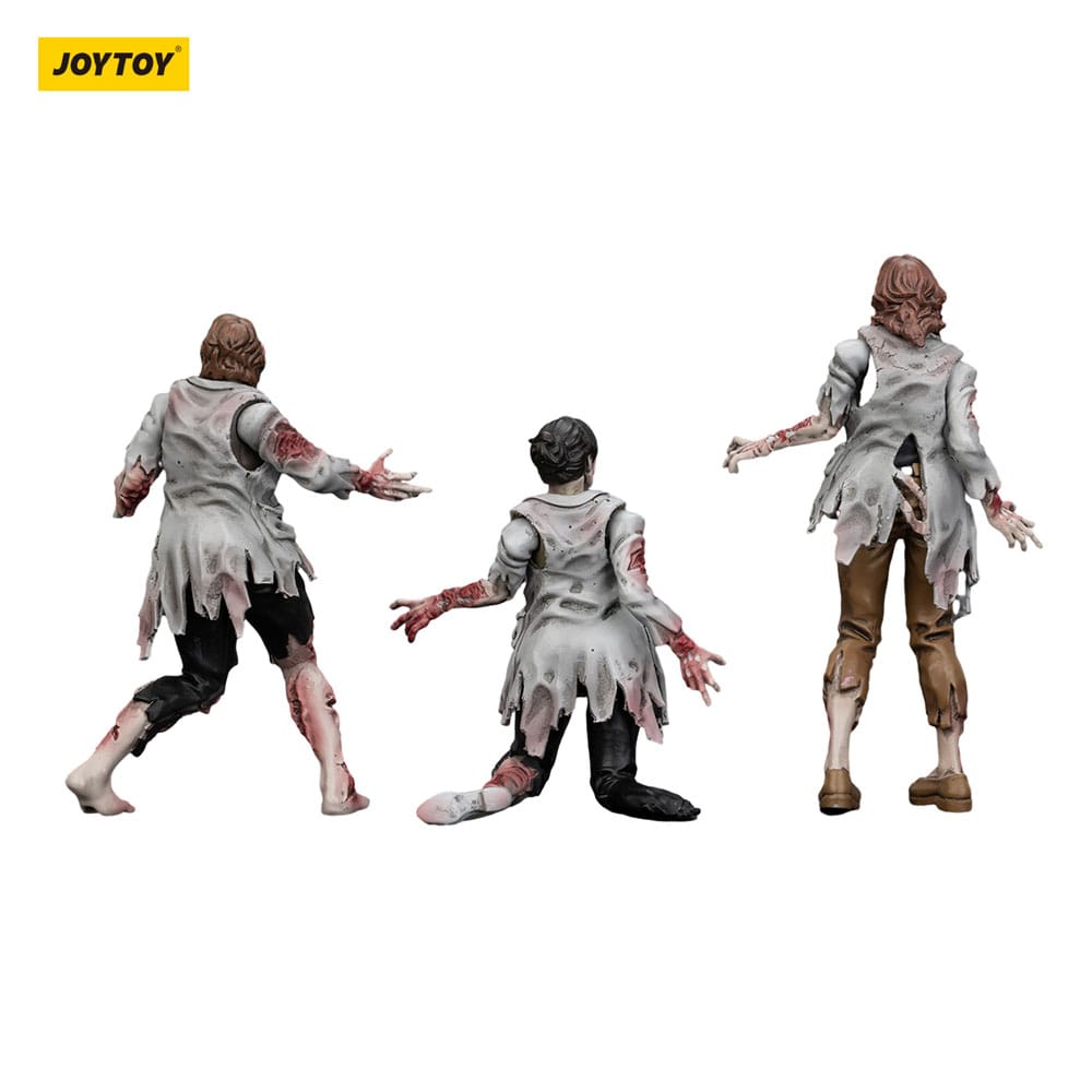 🧪 LAB | SU ORDINAZIONE Zombie Dark Source Action Figures 3-Pack Scientists (Female) 8 cm