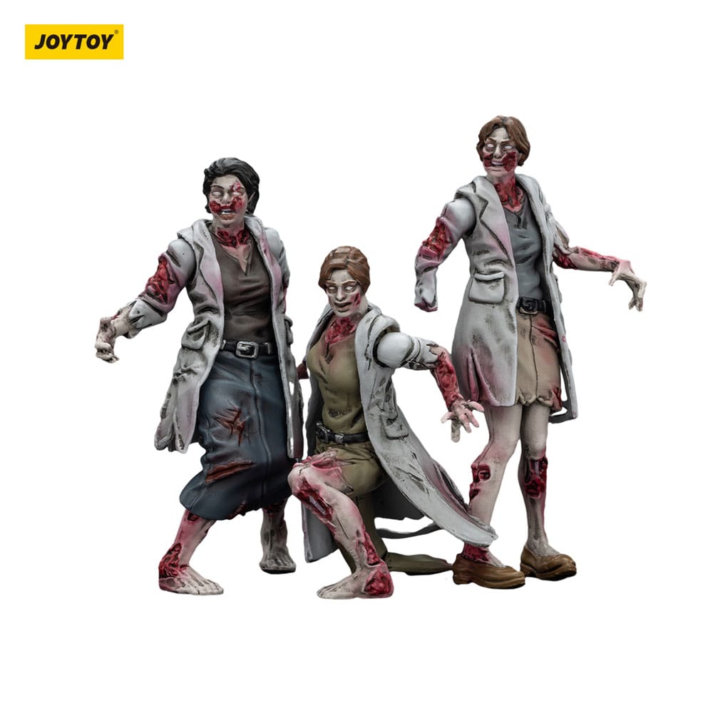 🧪 LAB | SU ORDINAZIONE Zombie Dark Source Action Figures 3-Pack Medics 8 cm