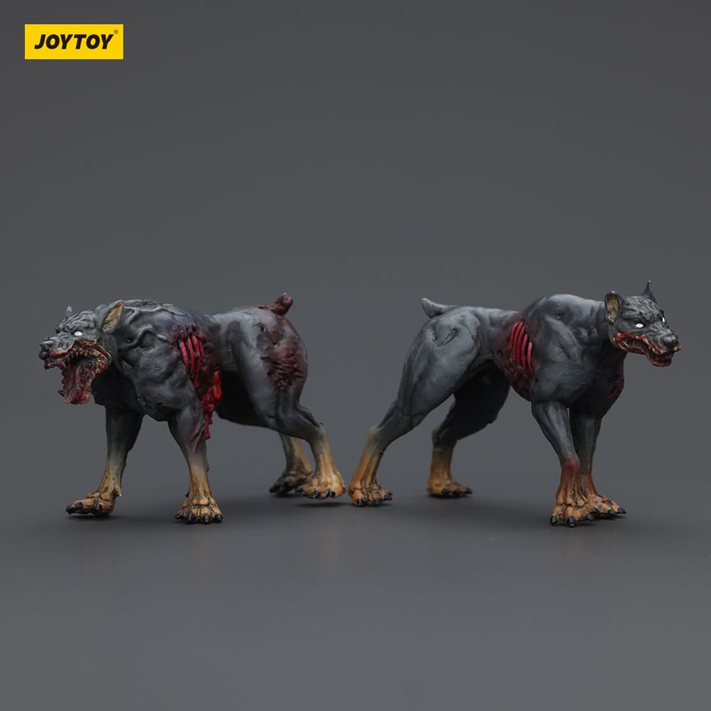 🧪 LAB | SU ORDINAZIONE Zombie Dark Source Action Figures 2-Pack Police Dogs 8 cm