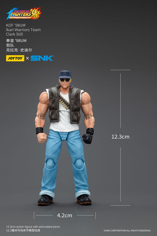🧪 LAB | SU ORDINAZIONE The King Of Fighters '98 Action Figure Hero Team Clark Still 12 cm 