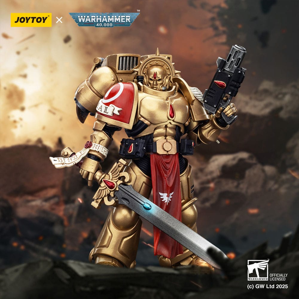 🧪 LAB | SU ORDINAZIONE Warhammer 40,000: Combat Patrol Blood Angels Action Figure Sanguinary Guard 1 with Inferno Pistol and Encarmine Blade 20 cm