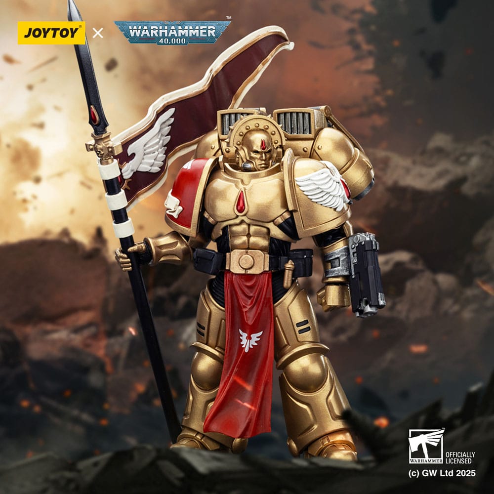 🧪 LAB | SU ORDINAZIONE Warhammer 40,000: Combat Patrol Blood Angels Action Figure Sanguinary Guard 3 with Angelus Boltgun and Encarmine Spear 20 cm