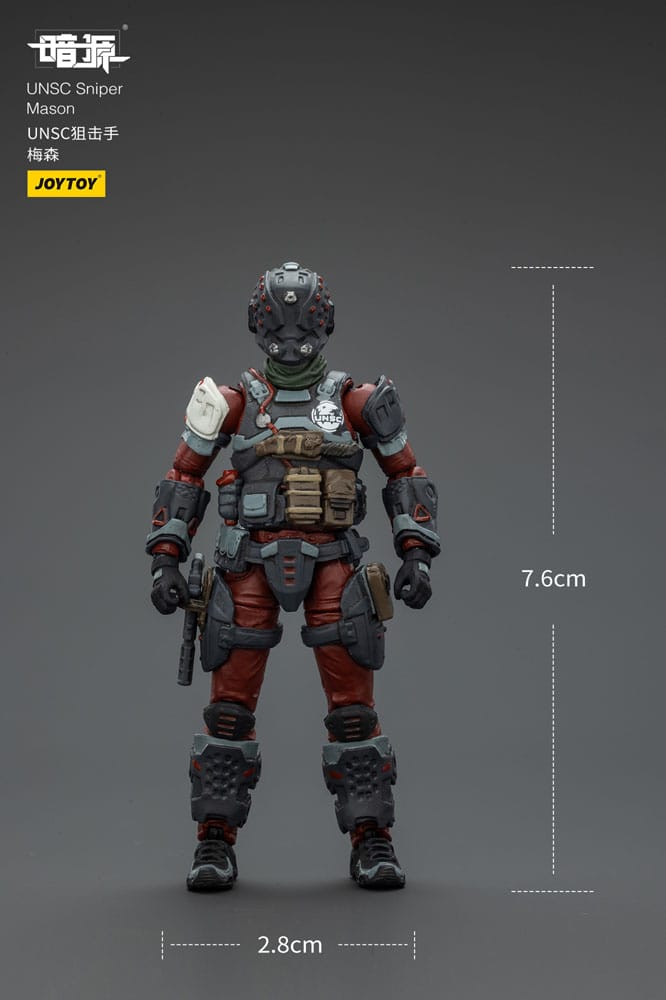 🧪 LAB | SU ORDINAZIONE UNSC Dark Source Action Figur Sniper Mason 7 cm