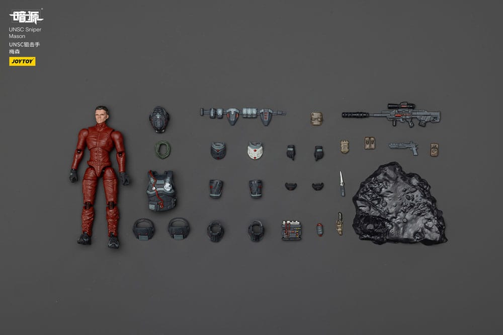🧪 LAB | SU ORDINAZIONE UNSC Dark Source Action Figur Sniper Mason 7 cm