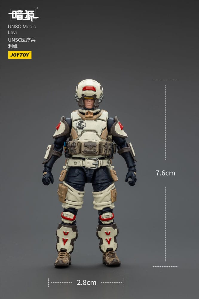 🧪 LAB | SU ORDINAZIONE UNSC Dark Source Action Figur Medic Levi 7 cm