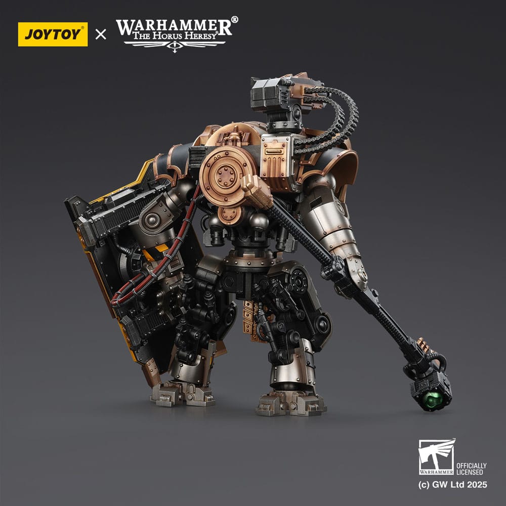 🧪 LAB | SU ORDINAZIONE Warhammer The Horus Heresy Action Figure Iron Warriors Iron Circle Domitar-Ferrum Class Battle-automata with Karceri Battle Shield 24 cm