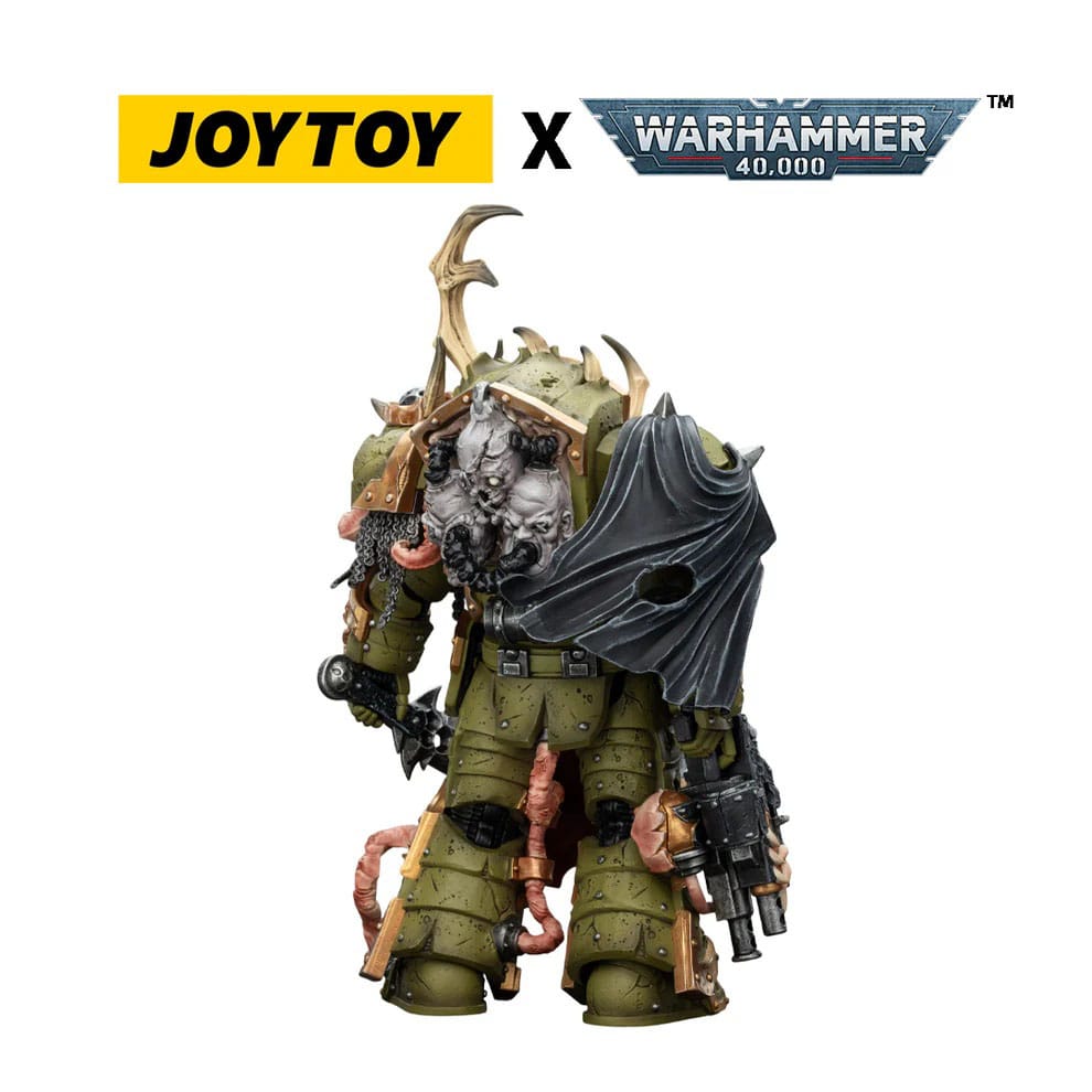 🧪 LAB | SU ORDINAZIONE Warhammer 40,000 Action Figure Death Guard Blightlord Terminator 3 with Combi-bolter and Bubotic Blade 14 cm