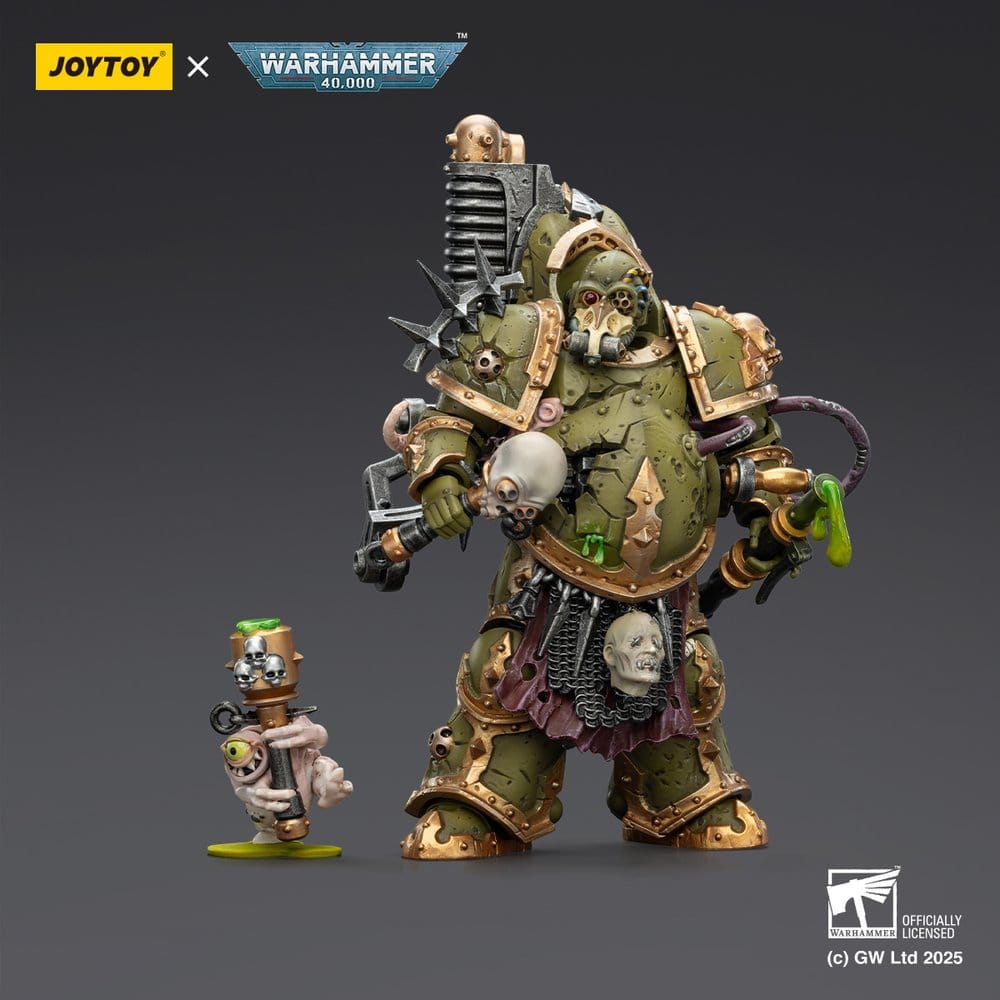 🧪 LAB | SU ORDINAZIONE Warhammer 40,000 Action Figure Death Guard Foul Blight spawn with Plague Sprayer 12 cm