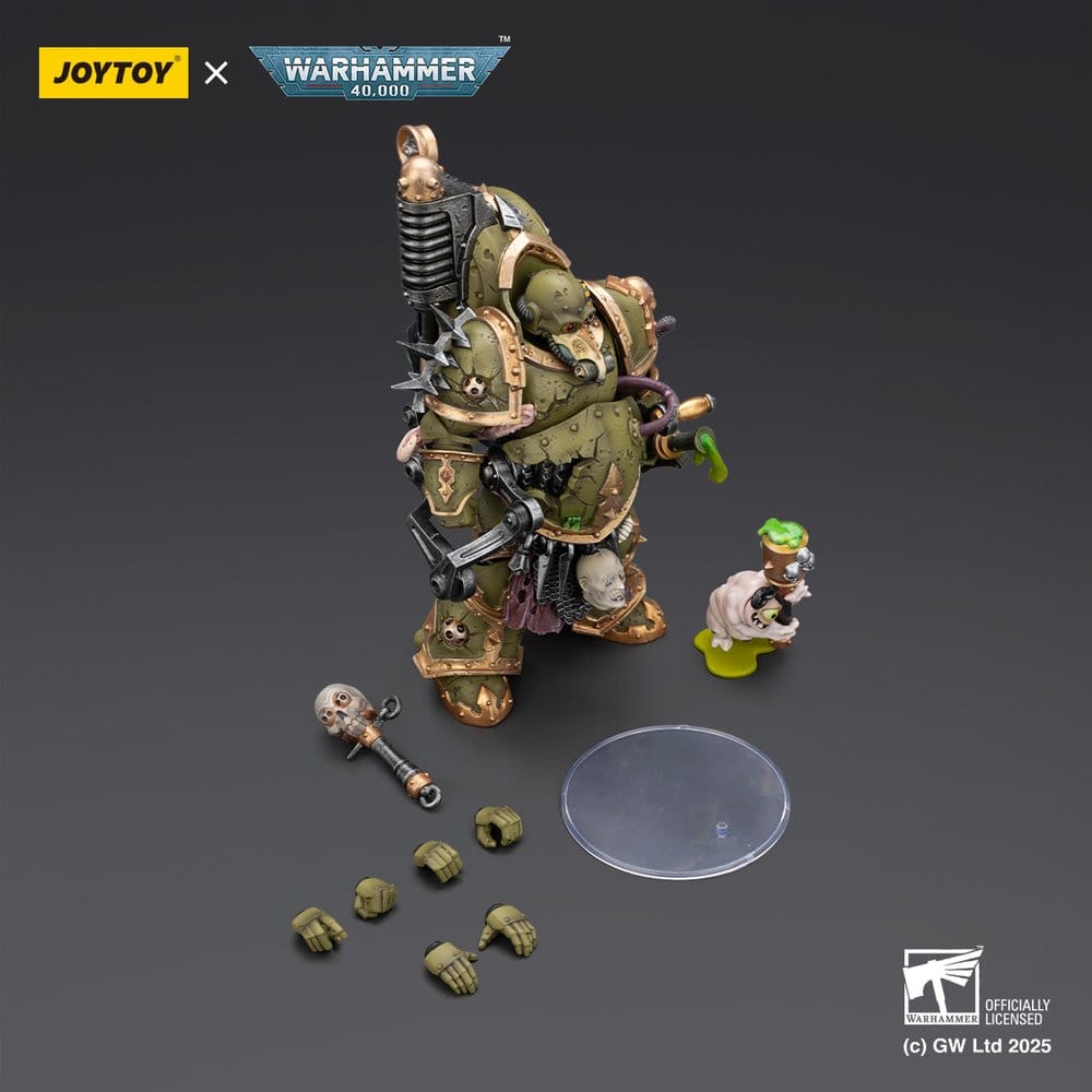 🧪 LAB | SU ORDINAZIONE Warhammer 40,000 Action Figure Death Guard Foul Blight spawn with Plague Sprayer 12 cm