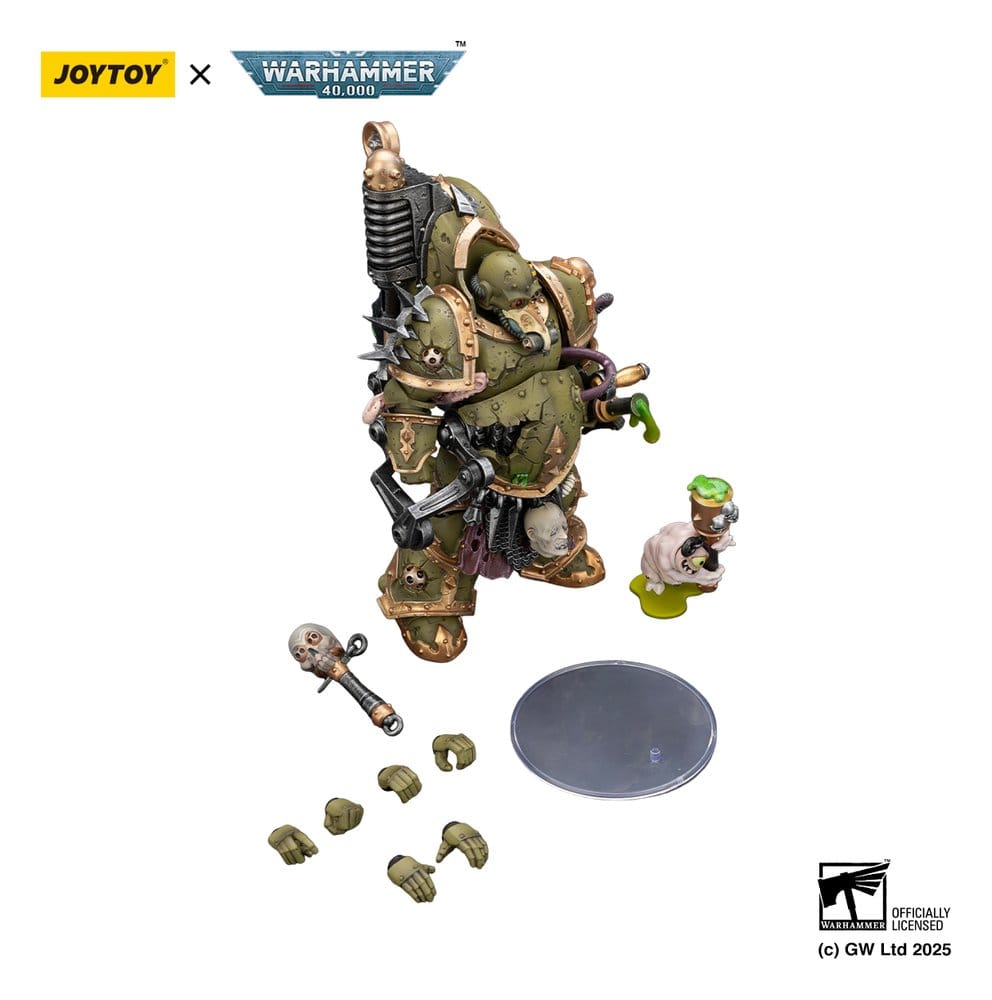 🧪 LAB | SU ORDINAZIONE Warhammer 40,000 Action Figure Death Guard Foul Blight spawn with Plague Sprayer 12 cm