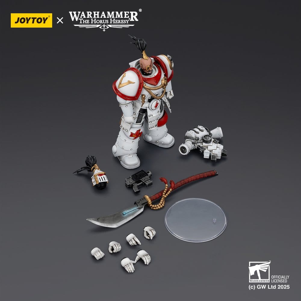 🧪 LAB | SU ORDINAZIONE Warhammer The Horus Heresy Action Figure White Scars Legion Praetor 12 cm
