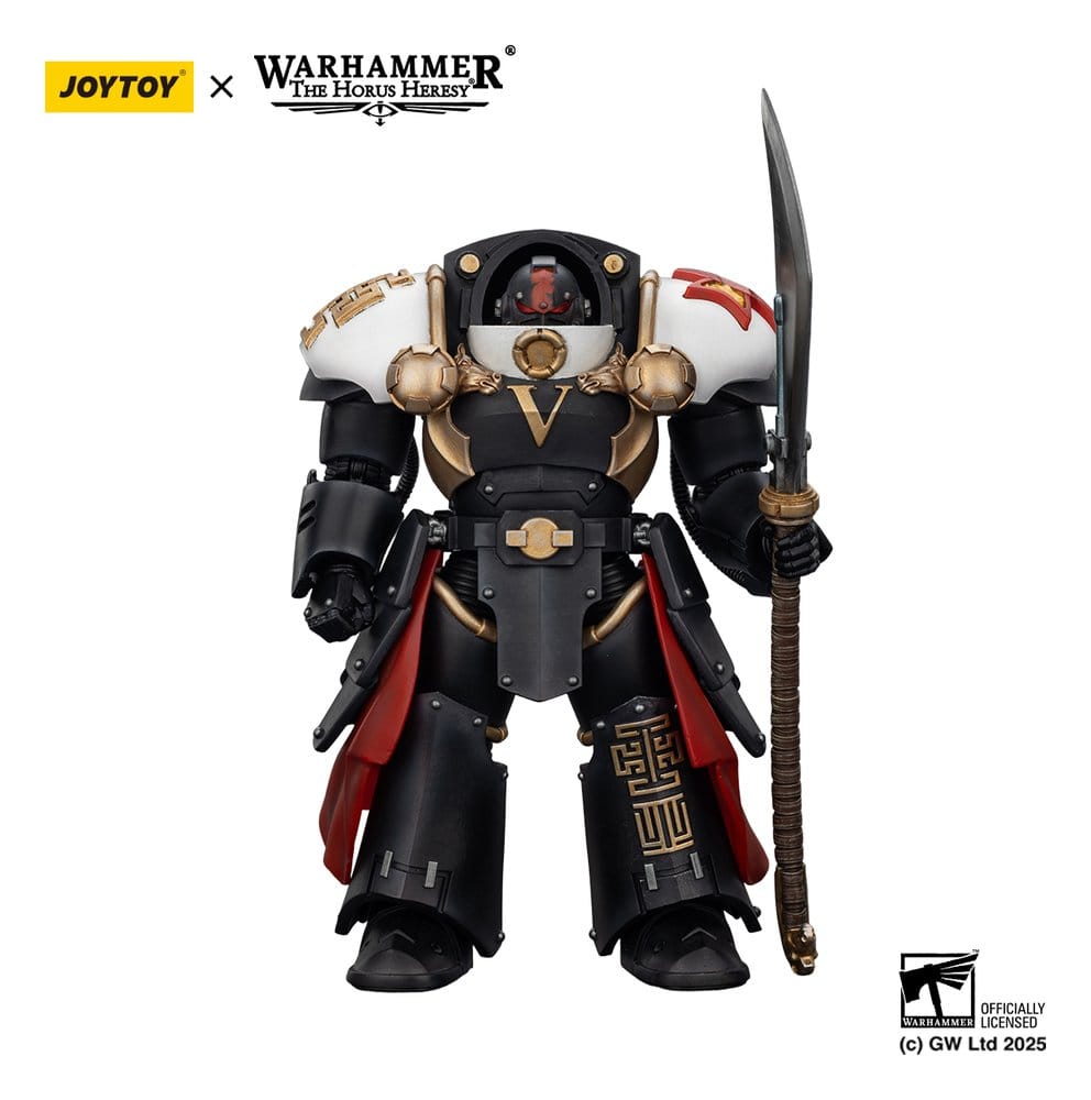🧪 LAB | SU ORDINAZIONE Warhammer The Horus Heresy Action Figure White Scars Ebon Keshig Terminator 1 with Power Glaive 13 cm