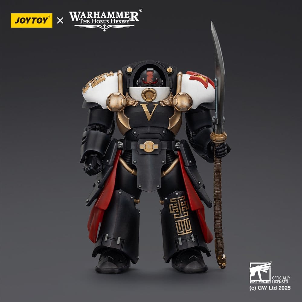 🧪 LAB | SU ORDINAZIONE Warhammer The Horus Heresy Action Figure White Scars Ebon Keshig Terminator 1 with Power Glaive 13 cm