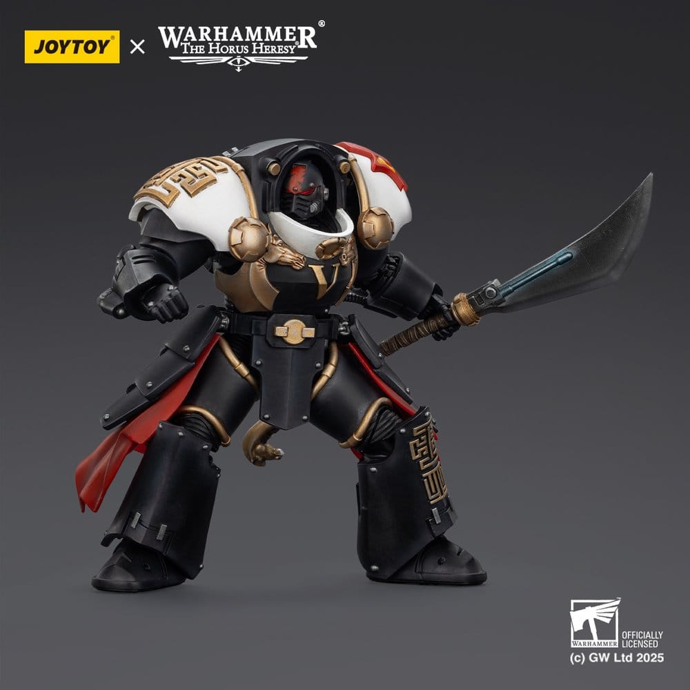 🧪 LAB | SU ORDINAZIONE Warhammer The Horus Heresy Action Figure White Scars Ebon Keshig Terminator 1 with Power Glaive 13 cm