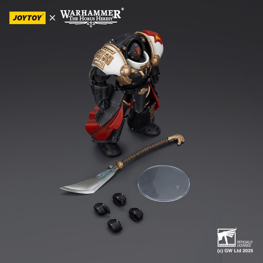 🧪 LAB | SU ORDINAZIONE Warhammer The Horus Heresy Action Figure White Scars Ebon Keshig Terminator 1 with Power Glaive 13 cm
