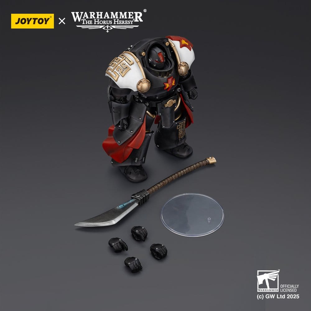 🧪 LAB | SU ORDINAZIONE Warhammer The Horus Heresy Action Figure White Scars Ebon Keshig Terminator 2 with Power Glaive 13 cm
