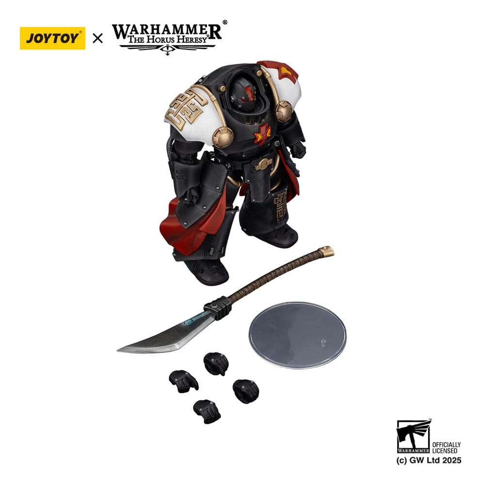 🧪 LAB | SU ORDINAZIONE Warhammer The Horus Heresy Action Figure White Scars Ebon Keshig Terminator 2 with Power Glaive 13 cm