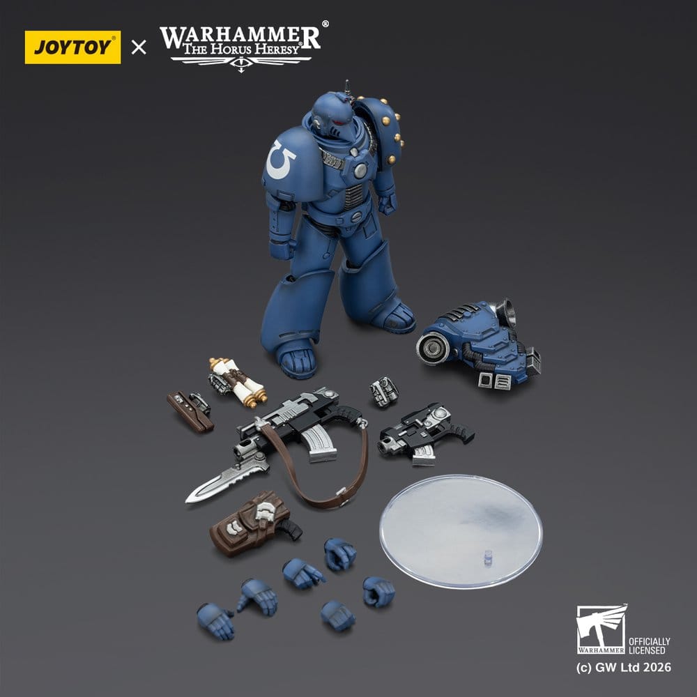 🧪 LAB | SU ORDINAZIONE Warhammer The Horus Heresy Action Figure Ultramarines MKVI Tactical Legionary 12 cm